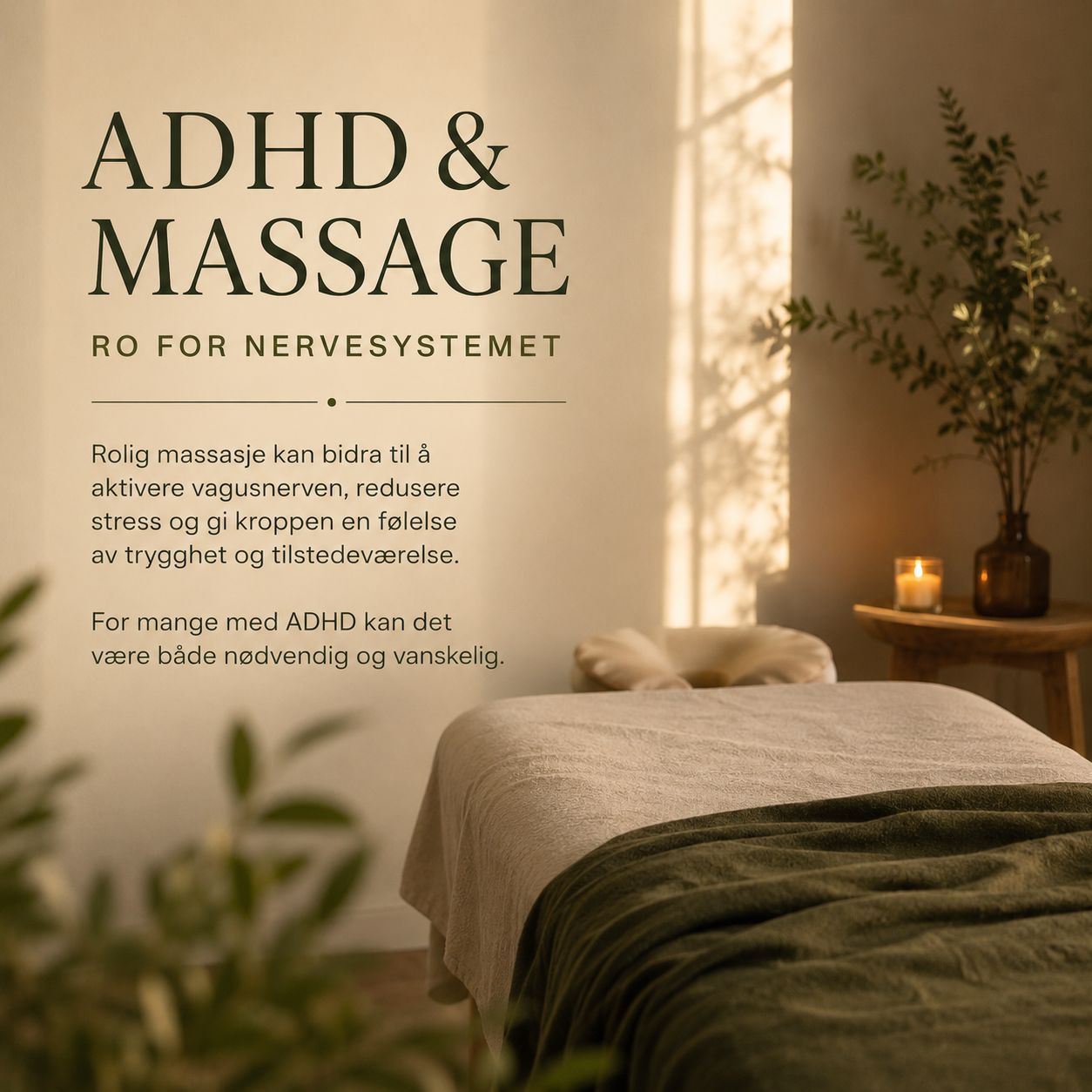 Massasje og ADHD – kan rolig massasje hjelpe nervesystemet?