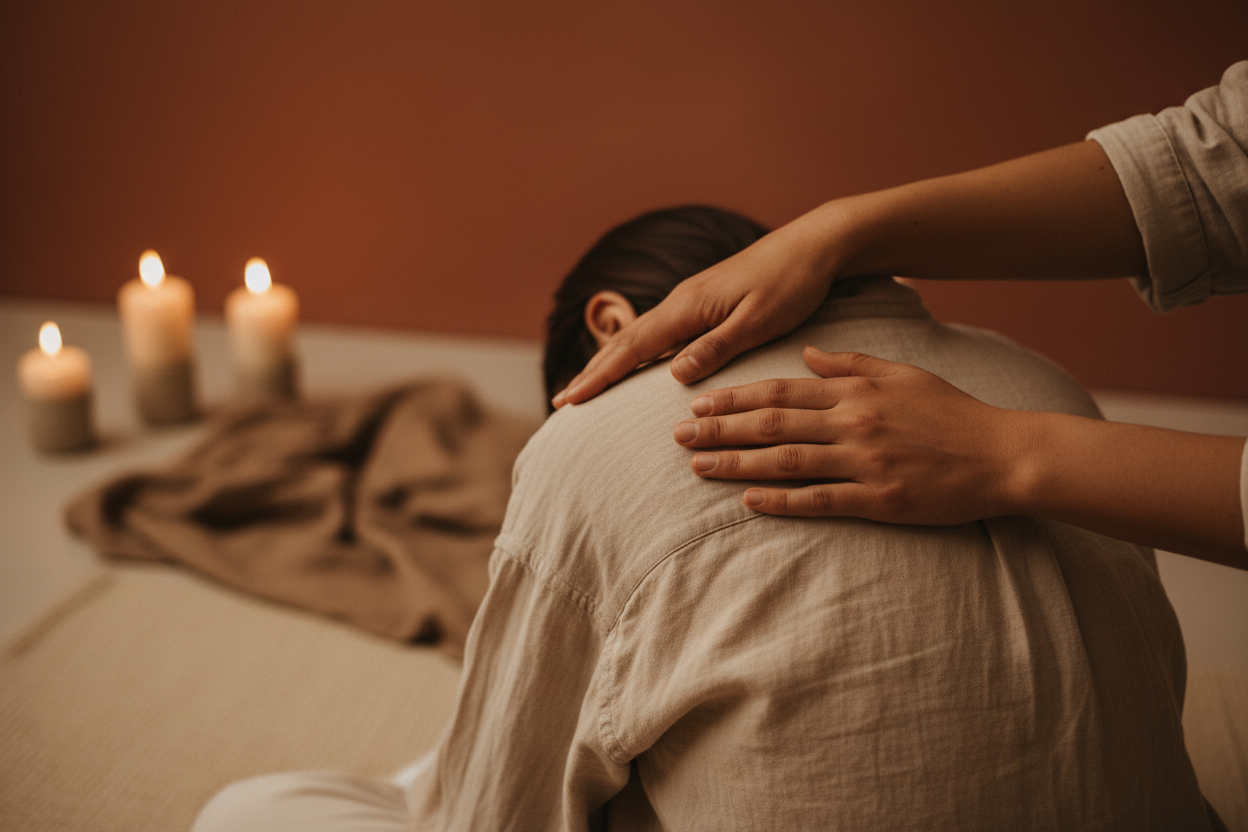 berøring roer nervesystemet massasje stressreduksjon triggerpunkt